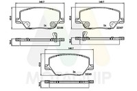 Motaquip Bremsbelagsatz Scheibenbremse LVXL1830 FüR Fiat 500X 334 AXN1B AXR11 Bu