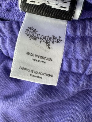DENIM TEARS Jumbo Cotton Wreath Logo Sweatshorts Shorts Purple 2XL