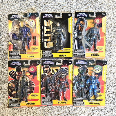 Final Faction Lot of 6 Alpha Team 1 With Accessories  & Gold Edition Ruck