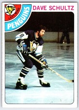1978-79 Topps #225 - Dave Schultz Pittsburgh Penguins (EX) *HGCARDS*