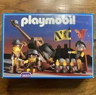 1993 PLAYMOBIL #3653 MEDIEVAL CATAPULT KNIGHTS SET IN BOX VINTAGE