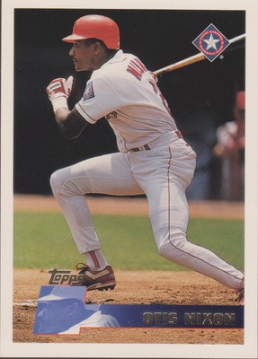 1996 Topps #178 Otis Nixon Texas Rangers Baseball Card