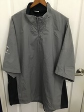 Nike Golf Storm-Fit Men's Gray Black 1/4 Zip S/S Pullover Jacket XXL