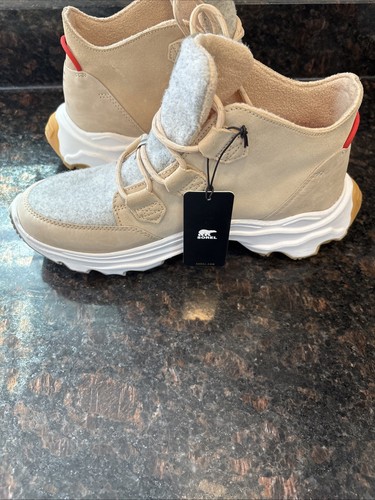 Sorel Kinetic Breakthru Caribou Waterproof Boots Shoes NL4903-260 Womens 11 New - Picture 7 of 14