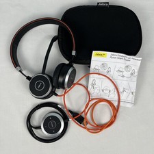 Jabra Evolve 40 Wired Stereo USB Headset HSC017 W/ Controller ENC010, Case, Mic