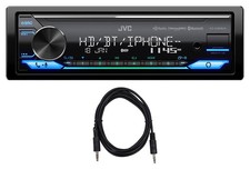 JVC KD-X480BHS 1-Din Car Stereo Bluetooth/USB/XM Ready/Alexa/HD Radio+AUX Cable
