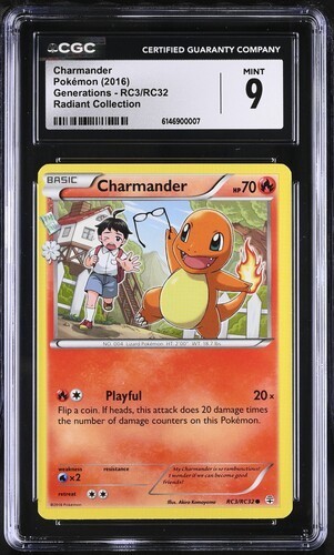 Charmander graded CGC 9 for sale on eBay