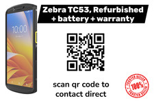 Zebra TC53 barcode scanner, 2D imager, Android, Ready, Set, Scan 
