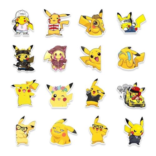 10 Random Pikachu Pokemon Stickers Decals Hydro Yeti Laptop Car Free Shipping! - Picture 4 of 6
