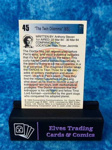 Doctor Who Series One 1 SINGLE Non-Sport Trading Card by Cornerstone 1994 - Picture 88 of 208