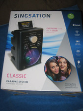 Singsation SPKA30R Wireless Bluetooth Karaoke Machine w/ Mic, New 