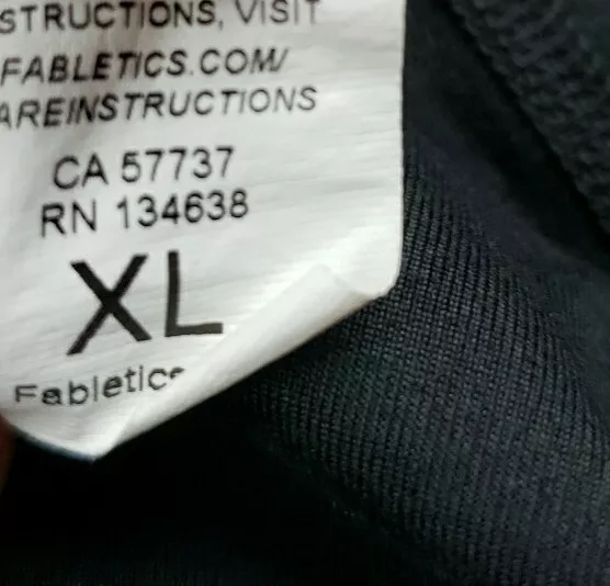 fabletics abstract print cropped athletic leggings