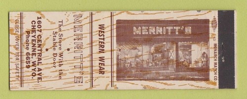 Matchbook Cover - Merritt's Store 