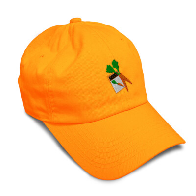 Soft Women Baseball Cap Food Vegetables Carrot Embroidery Dad Hats for Men
