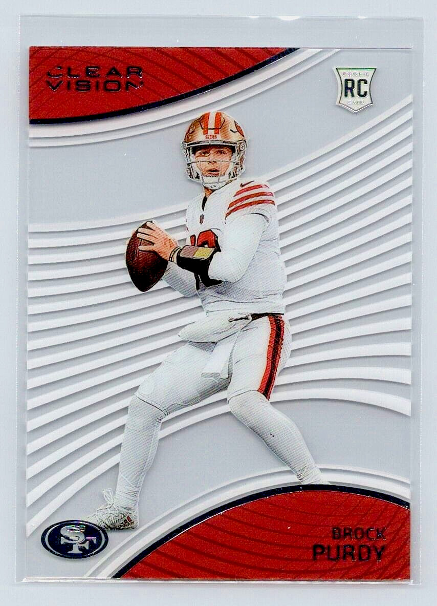 2022 PANINI CHRONICLES CLEAR VISION FOOTBALL #CVR-8 BROCK PURDY ROOKIE 49ERS G