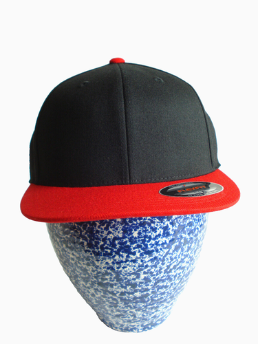 DECKY Baseball Cap With Sandwich Visor - Red & Black Adjustable Hat - View #7