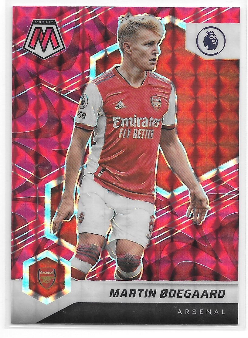 Martin Odegaard -Arsenal FC- Reactive Red Panini Mosaic Premier