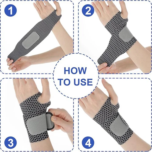 Ultra-Thin Wrist Brace Support for Carpal Tunnel, Pain Relief Arthritis Fitness - Bild 9 von 22