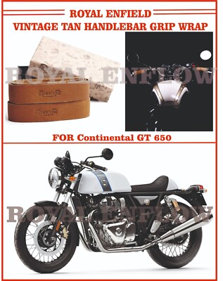 Royal Enfield Vintage Tan Handlebar Grip Wrap for Continental GT