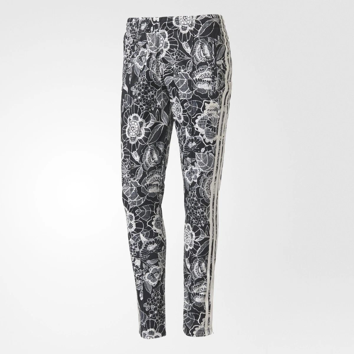 adidas track pants floral