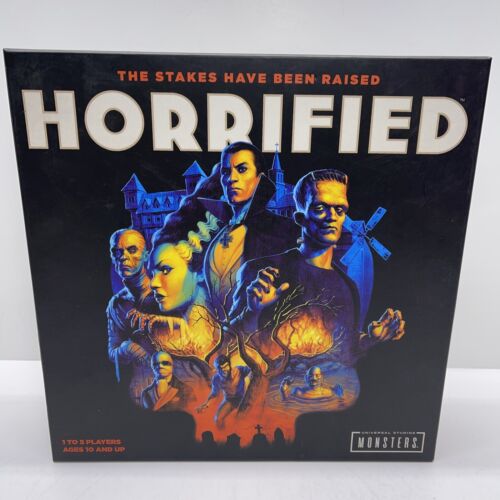 HORRIFIED Universal Studios Monsters Strategy Board Game Dracula Frankenstein - Picture 3 of 24