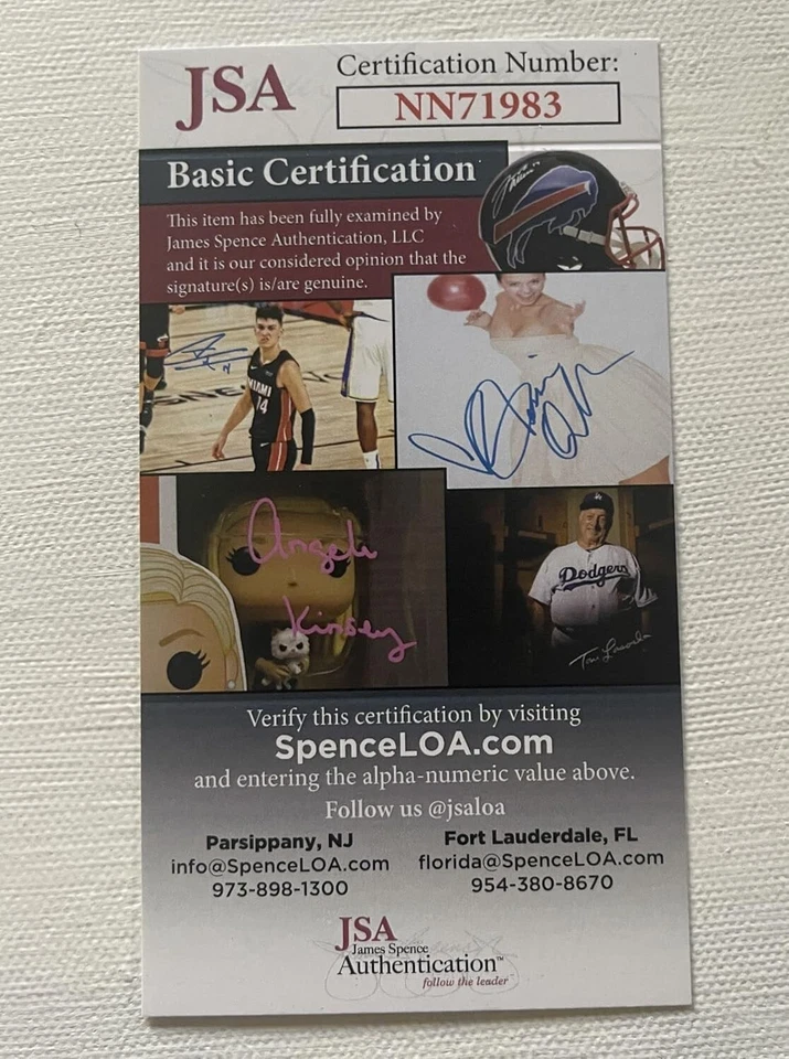 Rube Marquard Signed Autographed Vintage Glossy 8x10 Photo Brooklyn Dodgers: JSA - Image 3 of 3