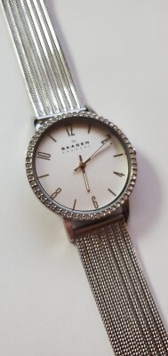 Skagen Women Quartz Watch SKW2284 Silver Mesh Band Silver  display picture 2