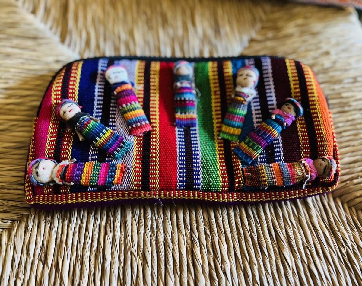 Mexican worry free dolls coin purse monedero mu ecas quitapenas