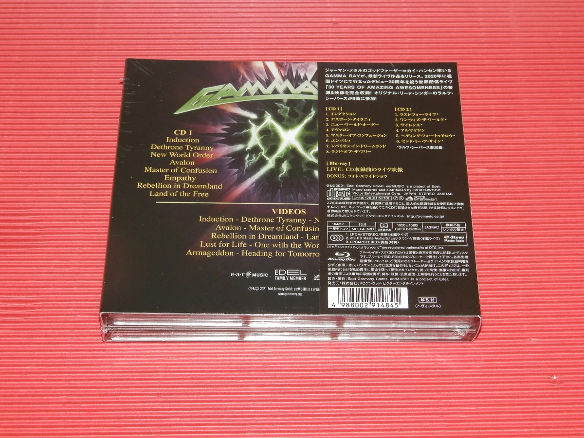 6RT GAMMA RAY 30 YEARS LIVE ANNIVERSARY JAPAN 2 CD + BLU-RAY