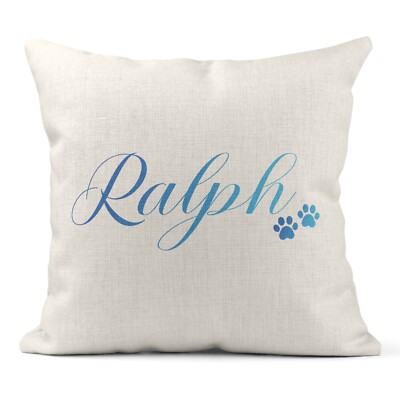 Personalisierter Weihnachtsstrumpf Canvas Kissen für Katze oder Hund mit individuellem Namen