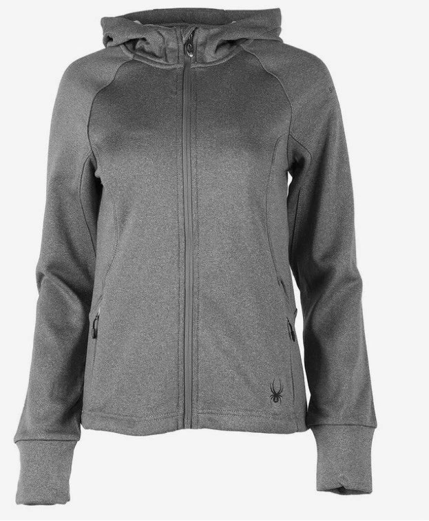 SPYDER Hayer Womenu0026#039;s Full Zip Fleece Hooded Jacket ~ L | eBay