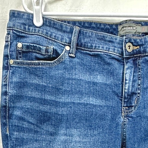 Jean Torrid Perfect ajustado tobillo vintage elástico tiro medio para mujer excavadora dorada 18R - Imagen 4 de 11