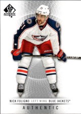 2012-13 SP Authentic Nick Foligno #108 Columbus Blue Jackets