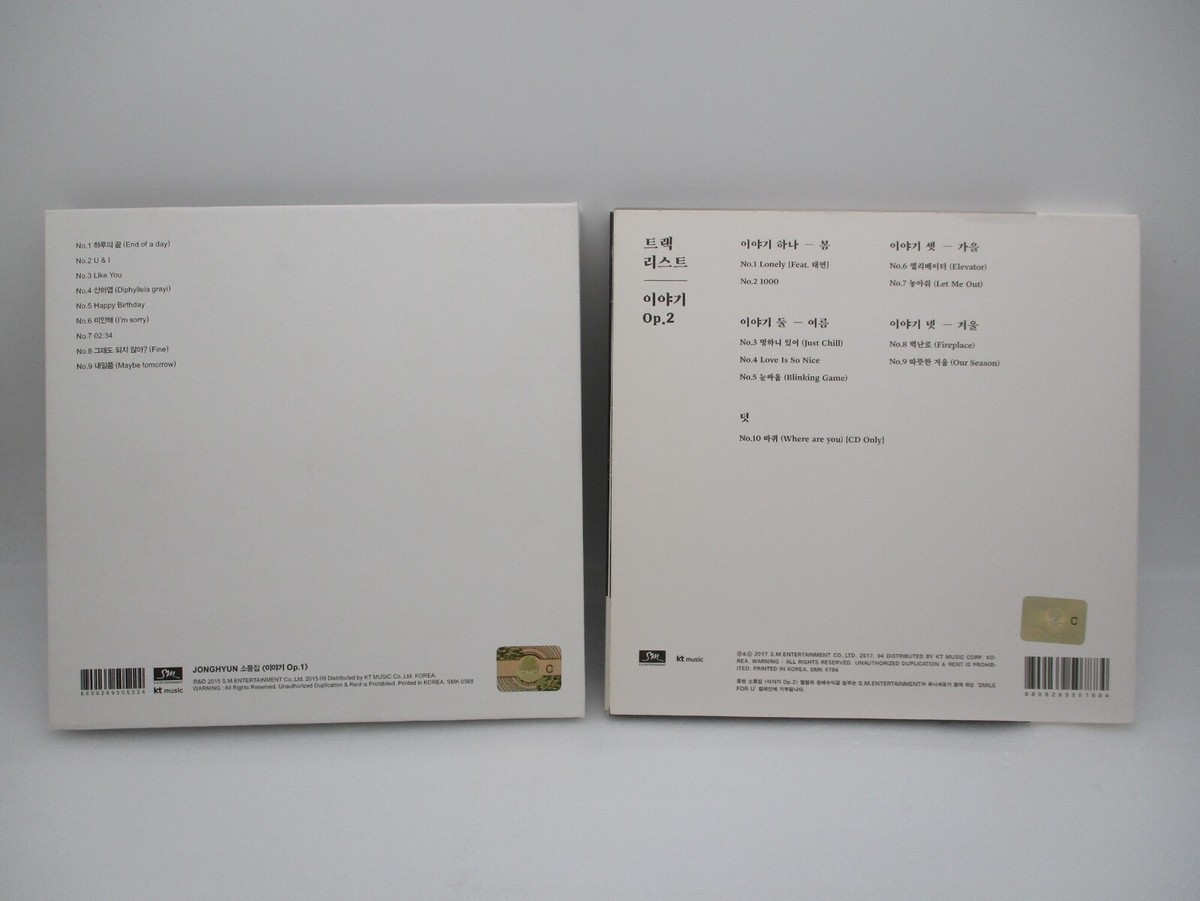 Jonghyun 2CDs The Collection: Story Op.1, Op.2 Korean ver. w/ 1