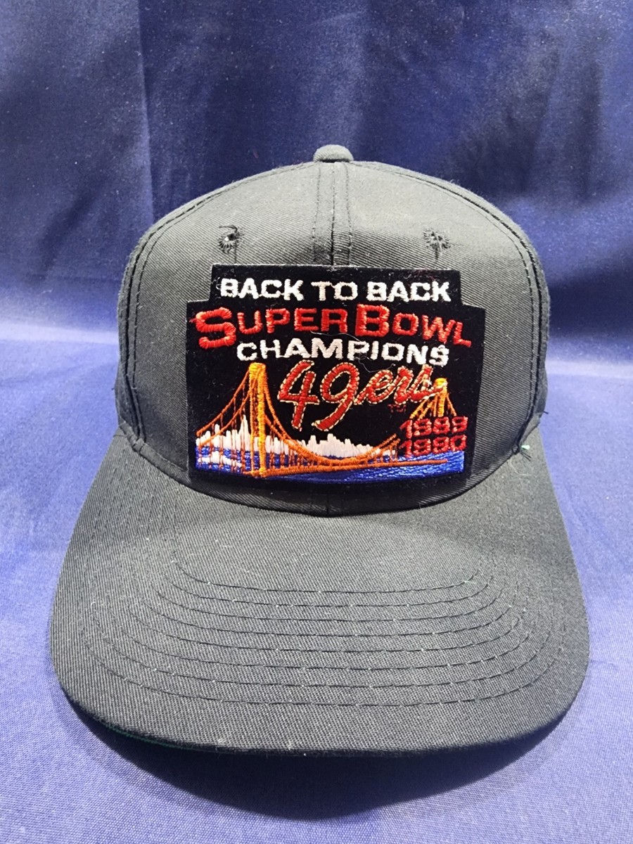 Vintage 49ers Sports Specialties Hat Black Back to Back