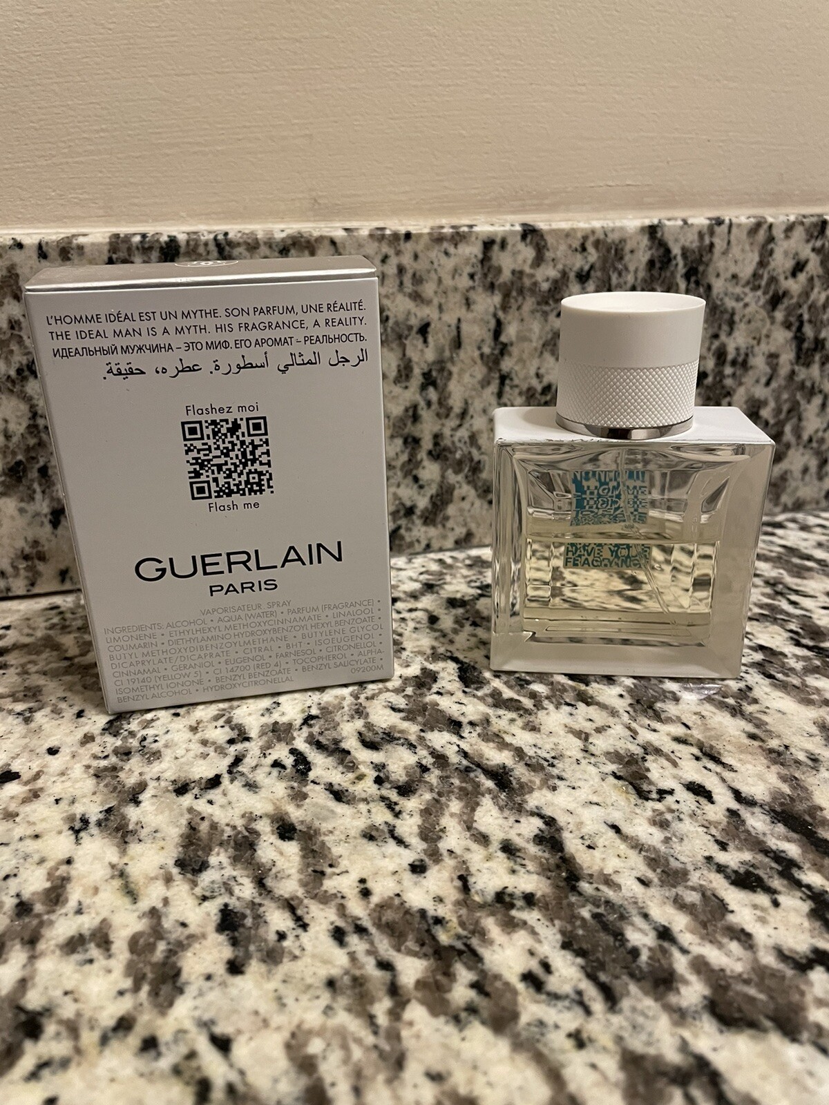 Guerlain L'Homme Ideal Cologne 1.6 oz EDT Spray mens cologne Used - Discontinued