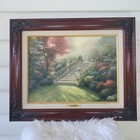 Thomas Kinkade’s “Stairway to Paradise” print on canvas, 21.5" x 17.5" Read