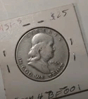 1951-S 50C Franklin Half Dollar