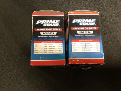 Prime Guard Filters Engine Oil Filters  POF 5274 **Set Of 2**