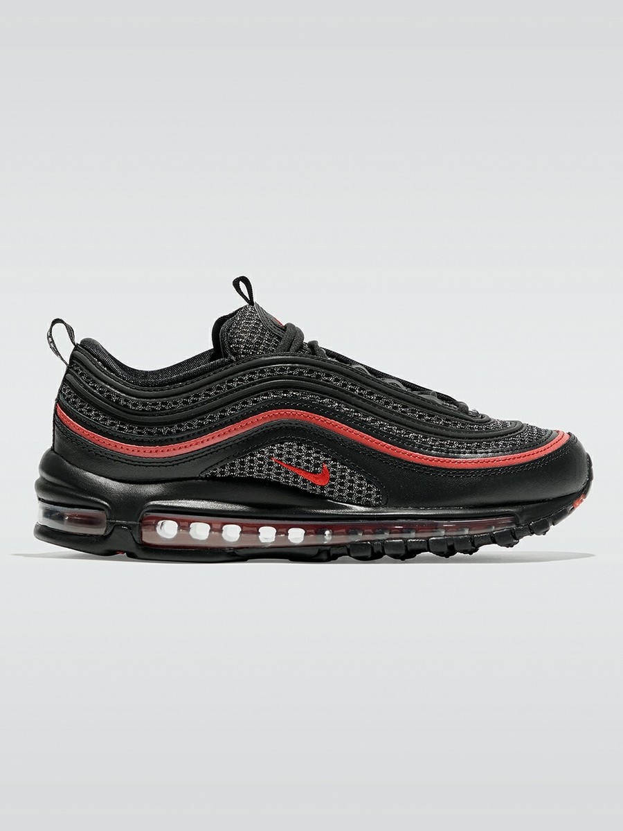 Nike Air Max 97 Women's Running Sport Valentines Black Red