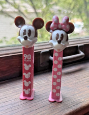 90th Anniversary Micky  Minnie Mouse Pez Dispensers Disney