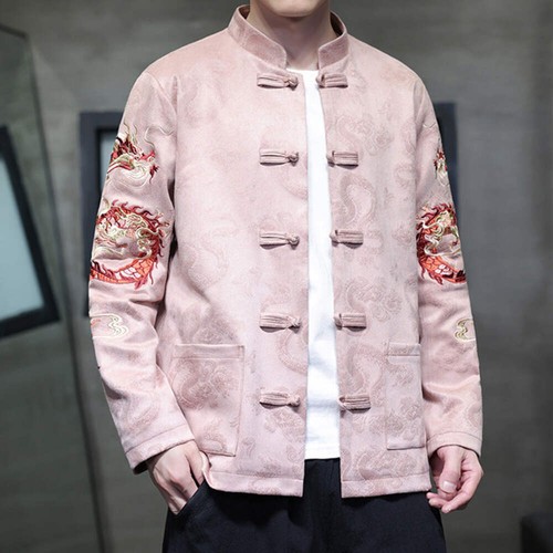 Oriental Style Dragon Embroidered Tang Jacket - Picture 14 of 36