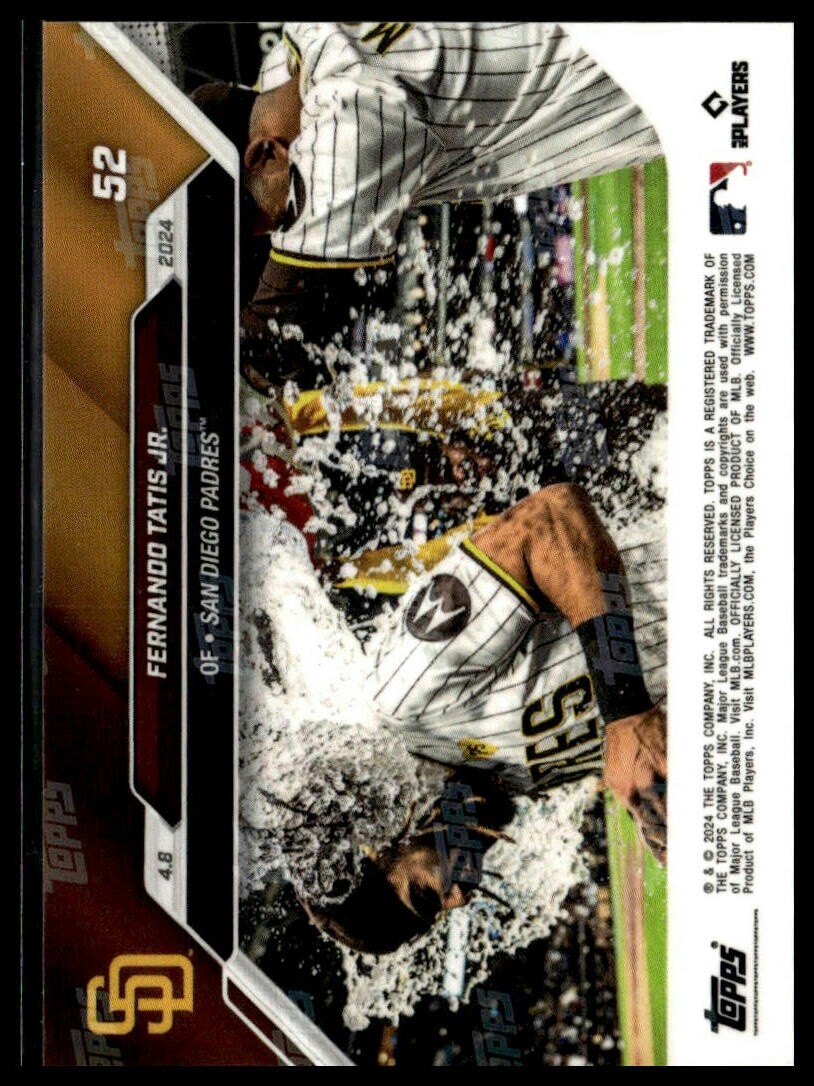 2024 Topps Now 52 Fernando Tatis Jr. San Diego Padres HR Red