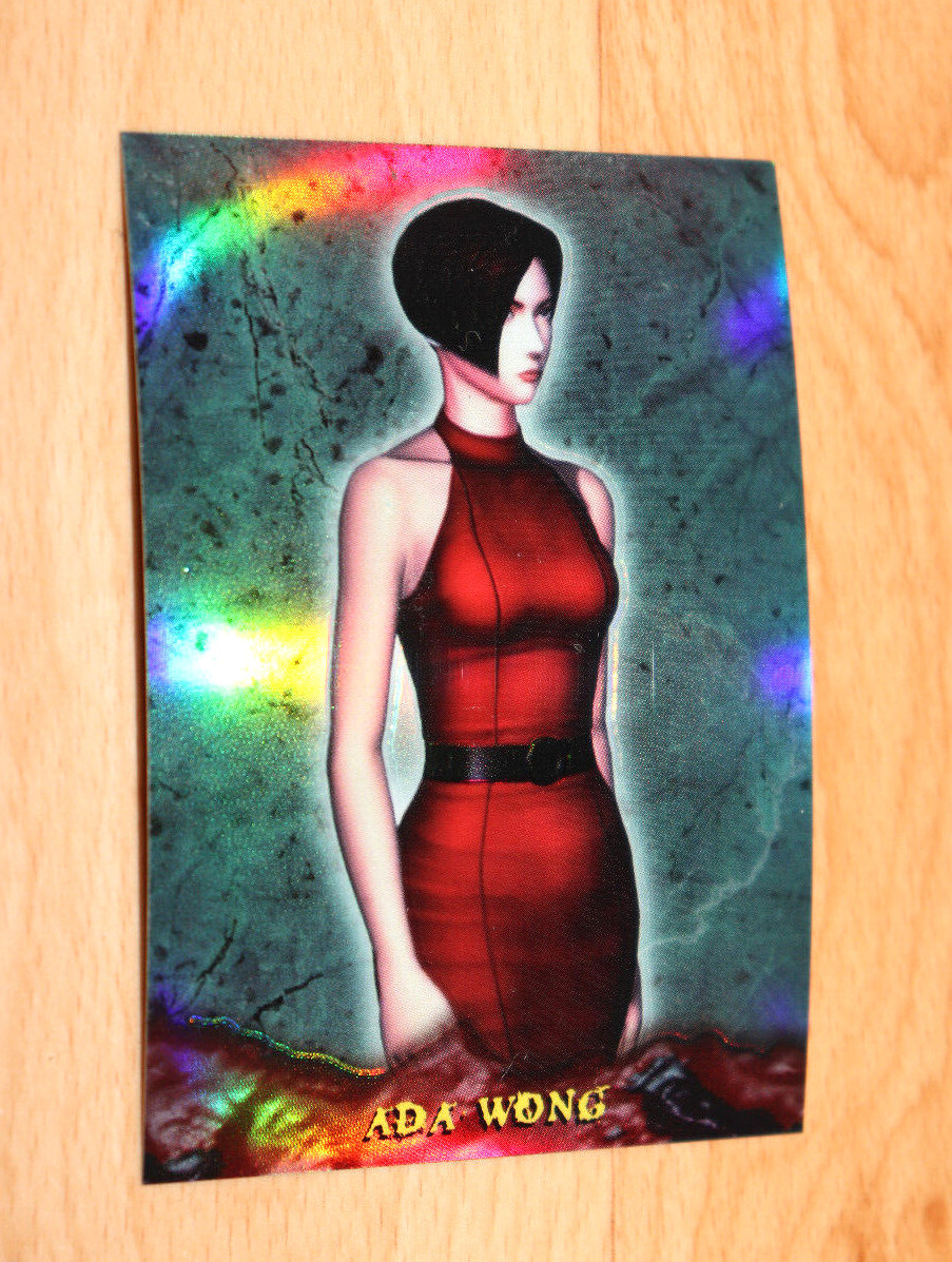 ADAポスター【入手困難レア】 1998 Resident Evil Wildstorm Trading 3D Motion Card Capcom Ada