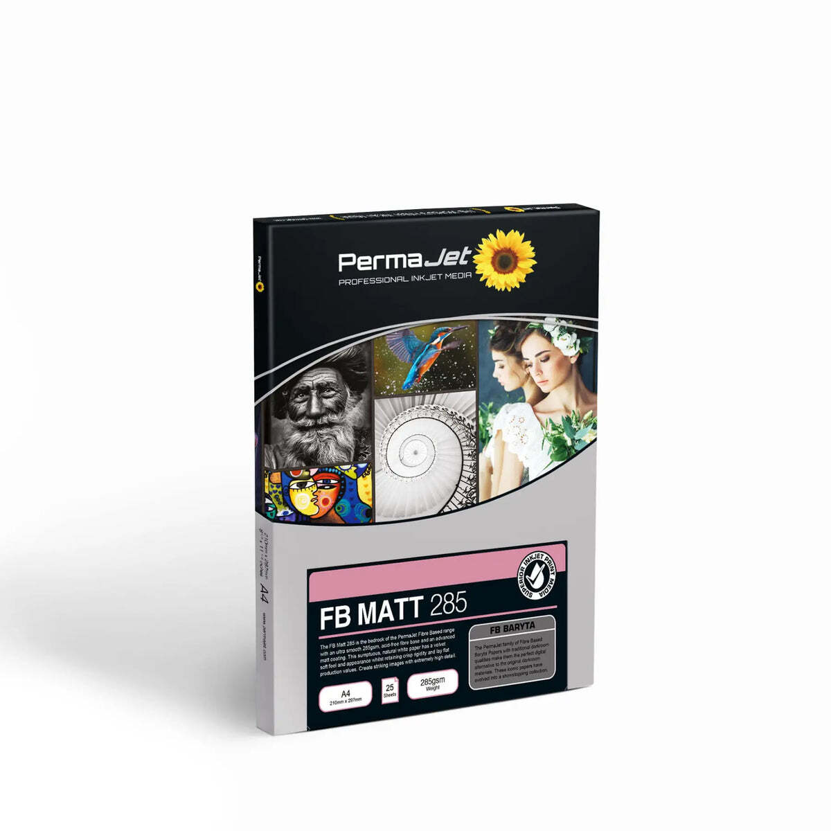 Permajet FB Matt 285gsm - A4 Photo Paper : 25 Sheet Fine Art Matt Inkjet