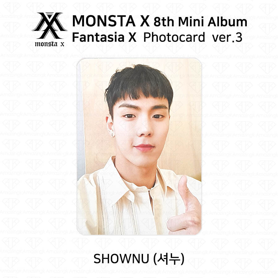 MONSTA X 8th Mini Album Fantasia X Offcial Photocard Photo Card