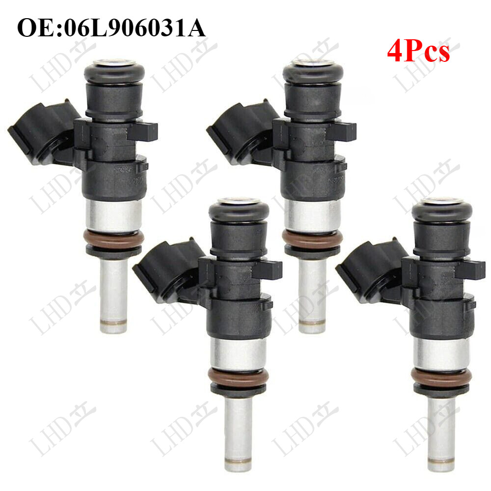4Pcs Fuel Injector 0280158266 06L906031A For Golf For Passat For