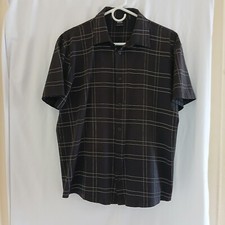 Hugo Boss Mercerized Cotton Short-sleeved Shirt Size Large Slim-fit