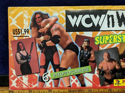 1X New Vintage 1998 PANINI WCW/NWO SUPERSTARS SEALED PACK OF 6