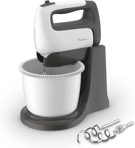 HM4641 Prep'Mix+ Sbattitore Elettrico, Con Fruste E Ganci Impastatori in Acciaio